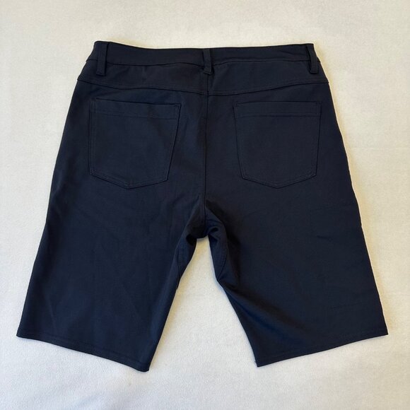 Bylt Mens Everyday Short Size 34 NWT Navy Blue 10" Inseam Stretch Athletic - Picture 2 of 11